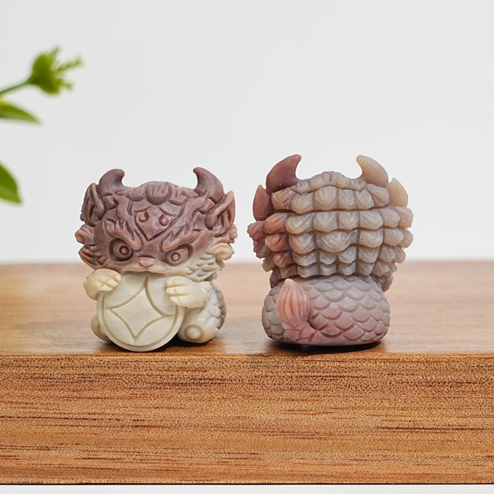 Natural Crystal Carving Alashan Agate Wealth Beast