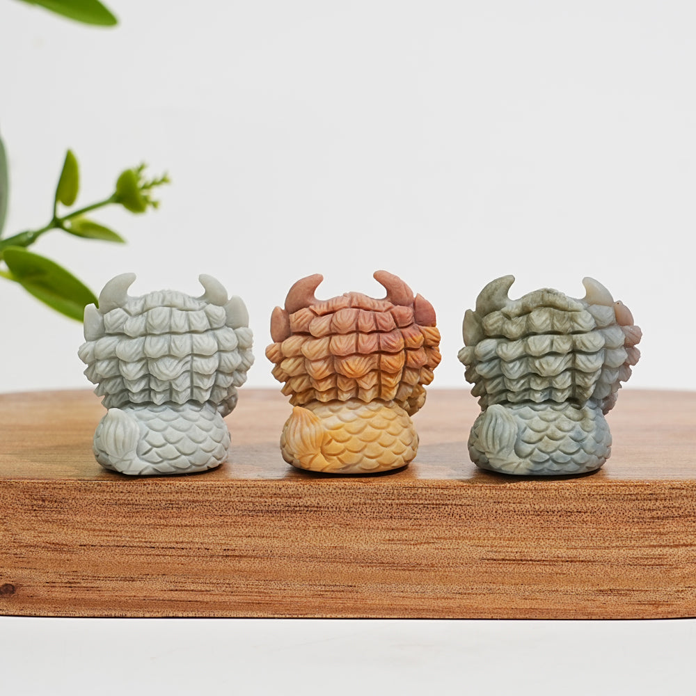 Natural Crystal Carving Alashan Agate Wealth Beast