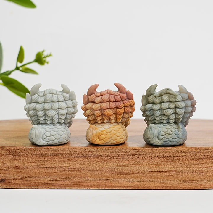 Natural Crystal Carving Alashan Agate Wealth Beast