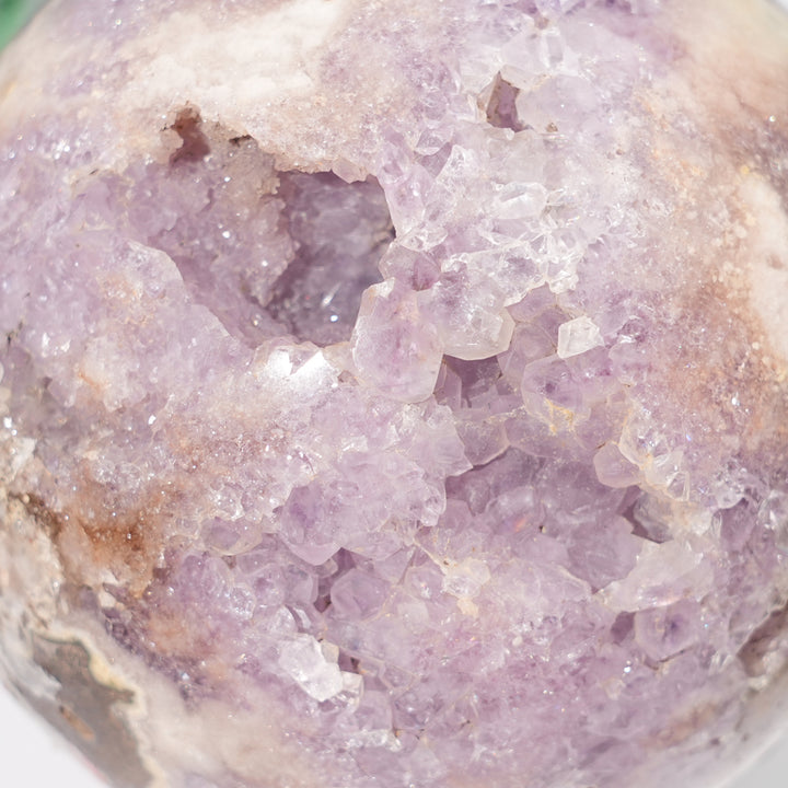 Natural Crystal Pink Amethyst Sphere