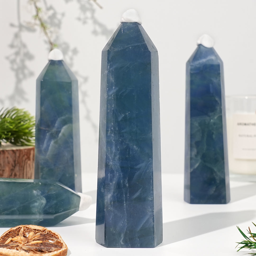 Natural Blue Fluorite Point