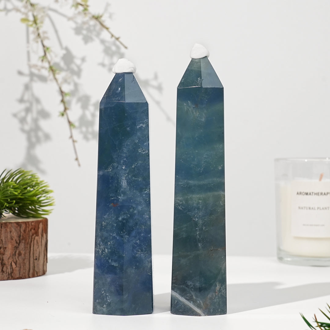 Natural Blue Fluorite Point