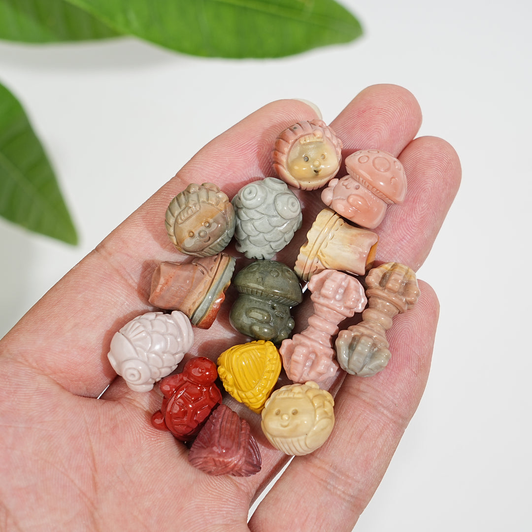 Natural Crystal Alashan Agate Mini Theme Carving