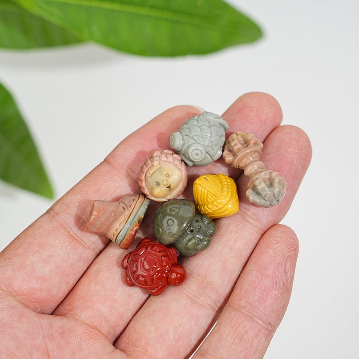 Natural Crystal Alashan Agate Mini Theme Carving