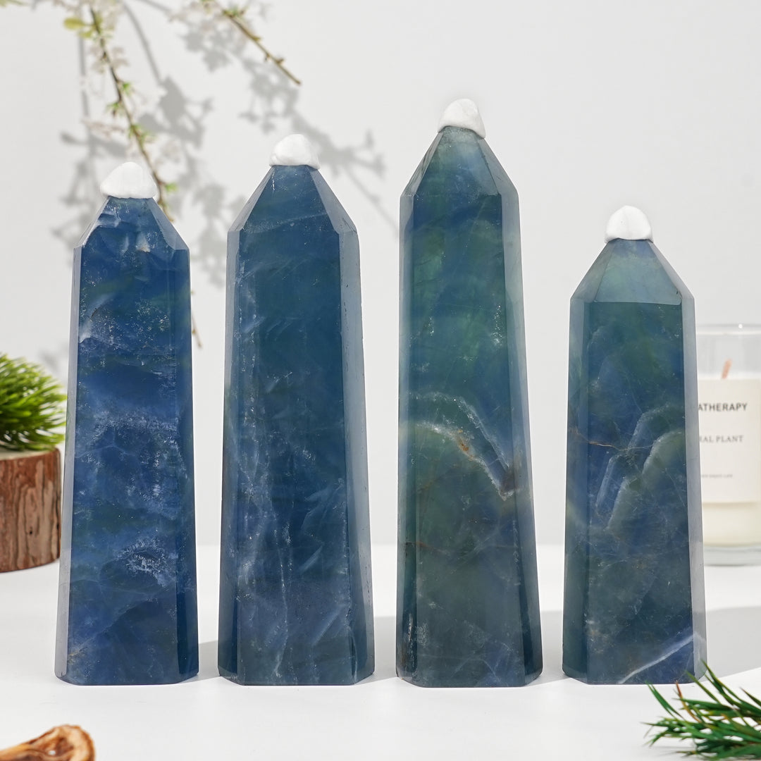 Natural Blue Fluorite Point