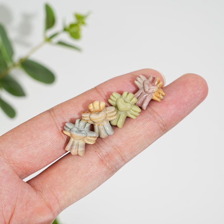 Natural Crystal Carving Mini Alashan Agate Multiple Styles