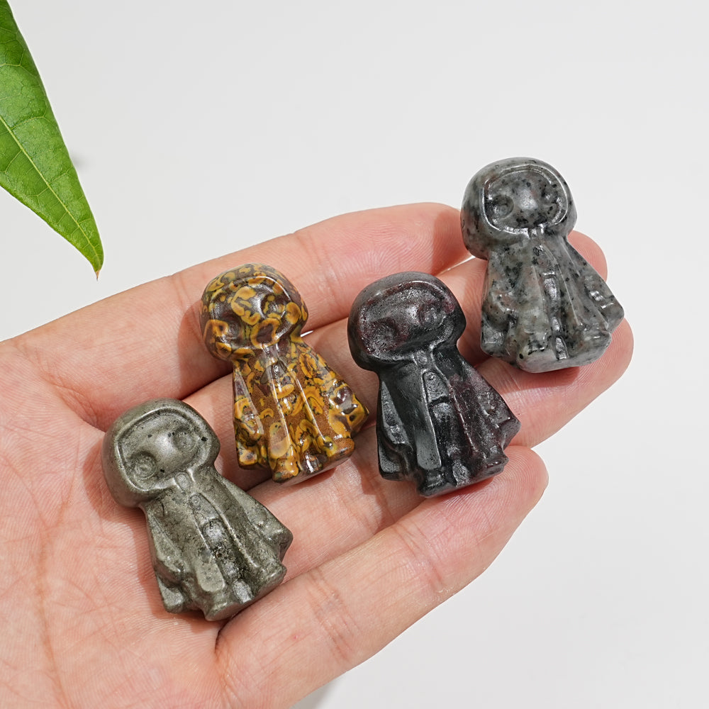Natural Crystal Cloaked Spirit Mini Carving