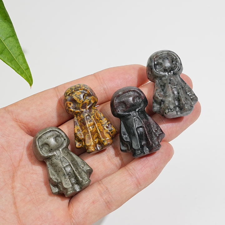Natural Crystal Cloaked Spirit Mini Carving