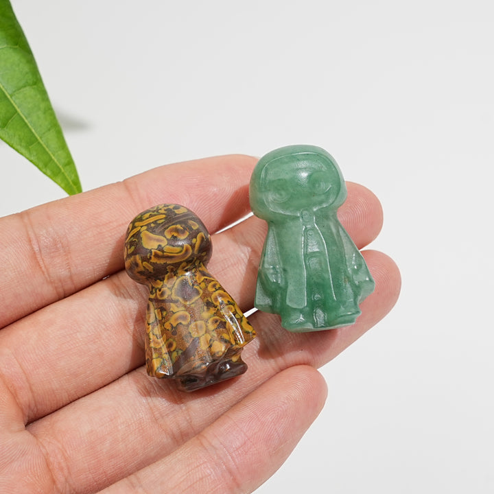 Natural Crystal Cloaked Spirit Mini Carving