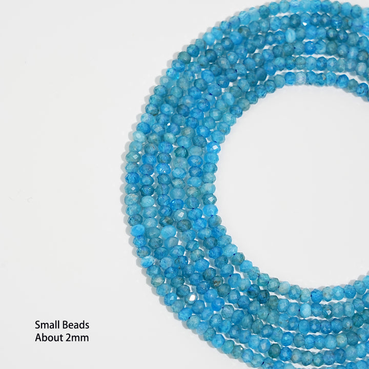 Natural Crystal Faceted Rondelle Bead Strand