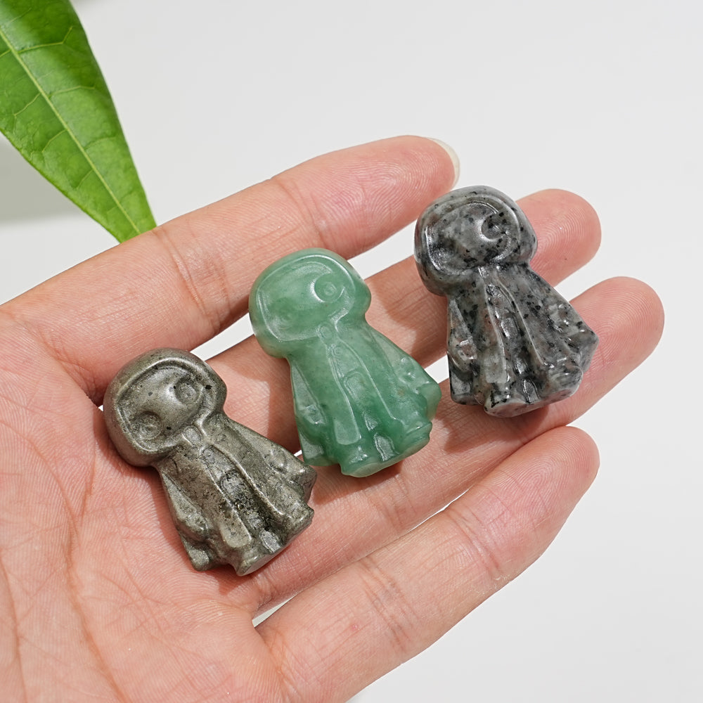 Natural Crystal Cloaked Spirit Mini Carving