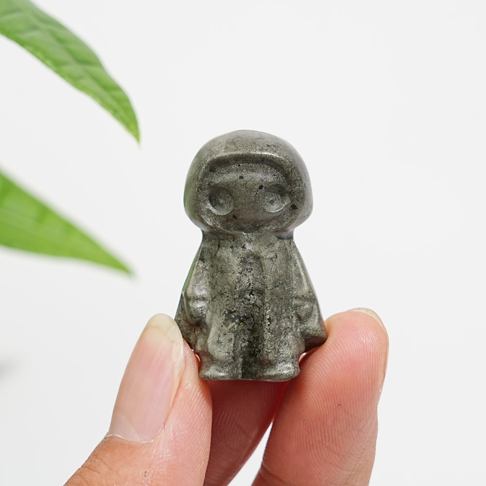 Natural Crystal Cloaked Spirit Mini Carving