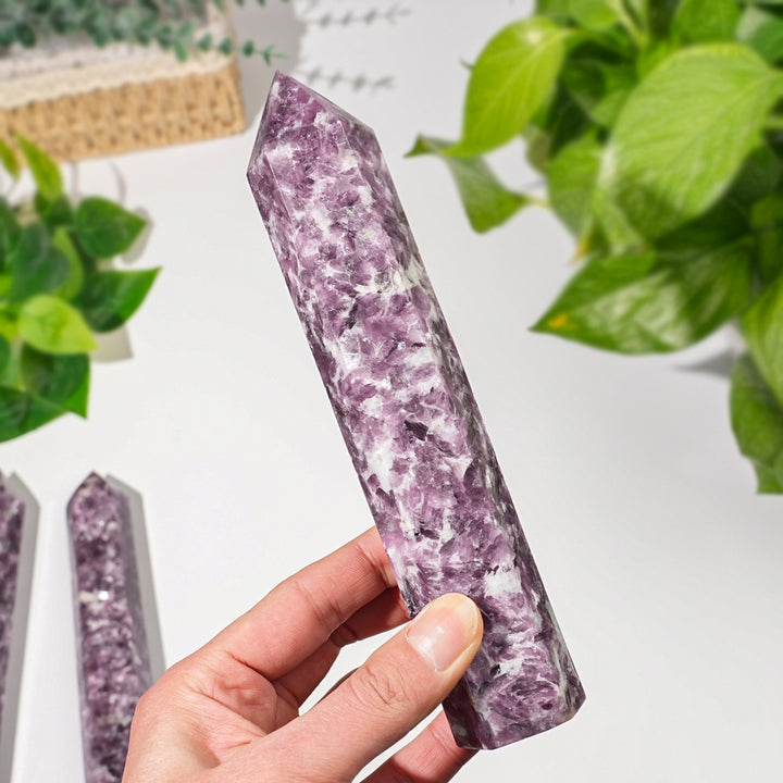Natural Ctystal Lepidolite Point