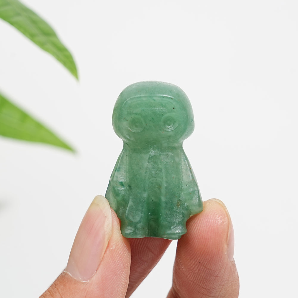 Natural Crystal Cloaked Spirit Mini Carving