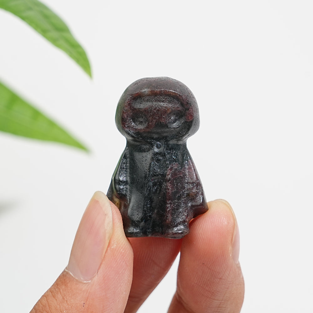Natural Crystal Cloaked Spirit Mini Carving