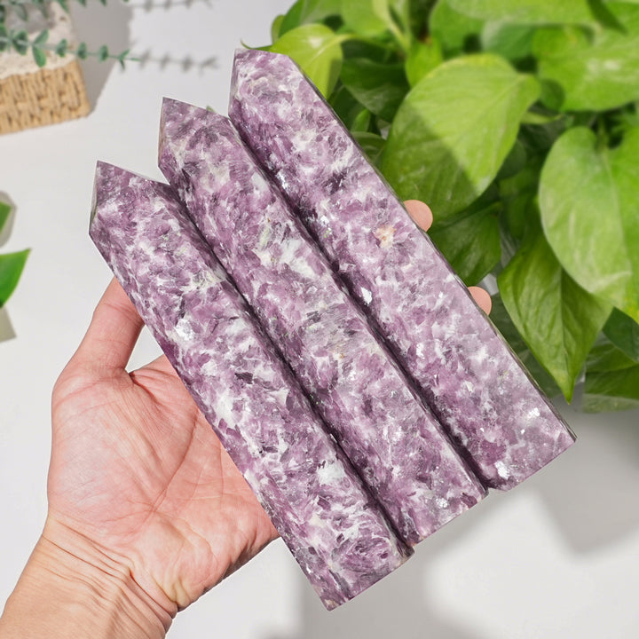 Natural Ctystal Lepidolite Point