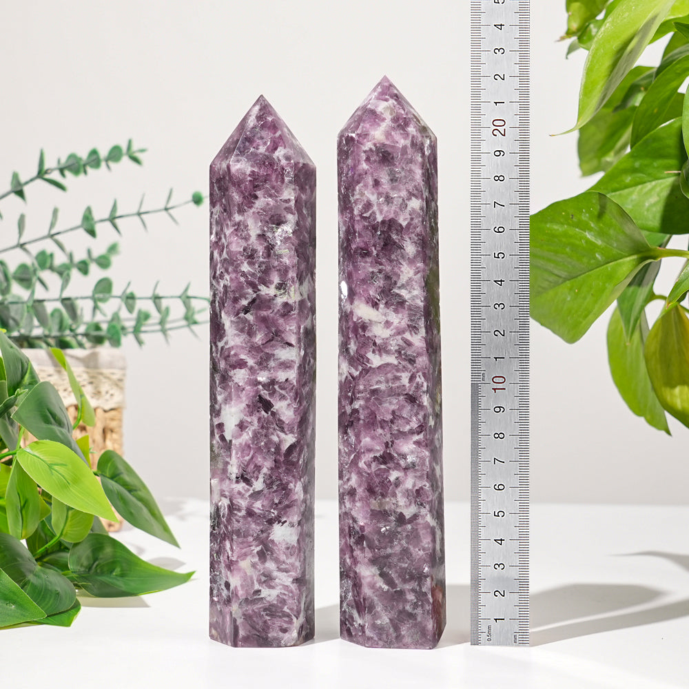 Natural Ctystal Lepidolite Point