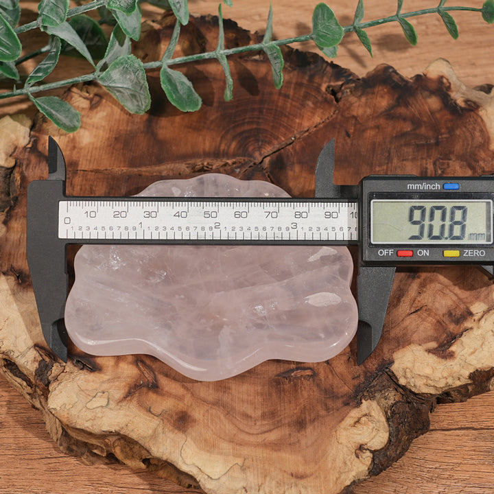 Natural Carving Rose Quartz Shell Bowl