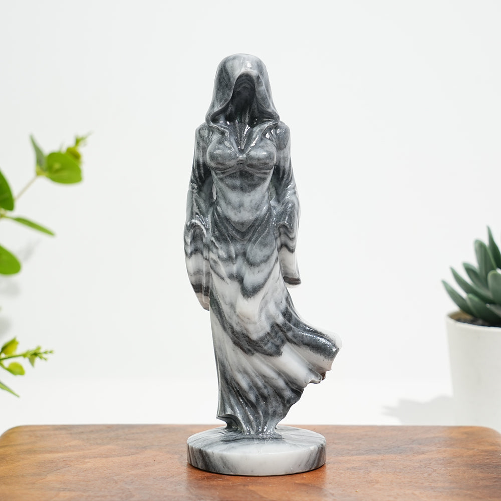 Natural Crystal Ghost Lady Carving – KiKi Crystal