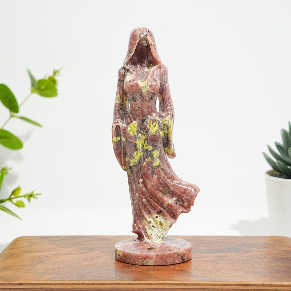 Natural Crystal Ghost Lady Carving – KiKi Crystal