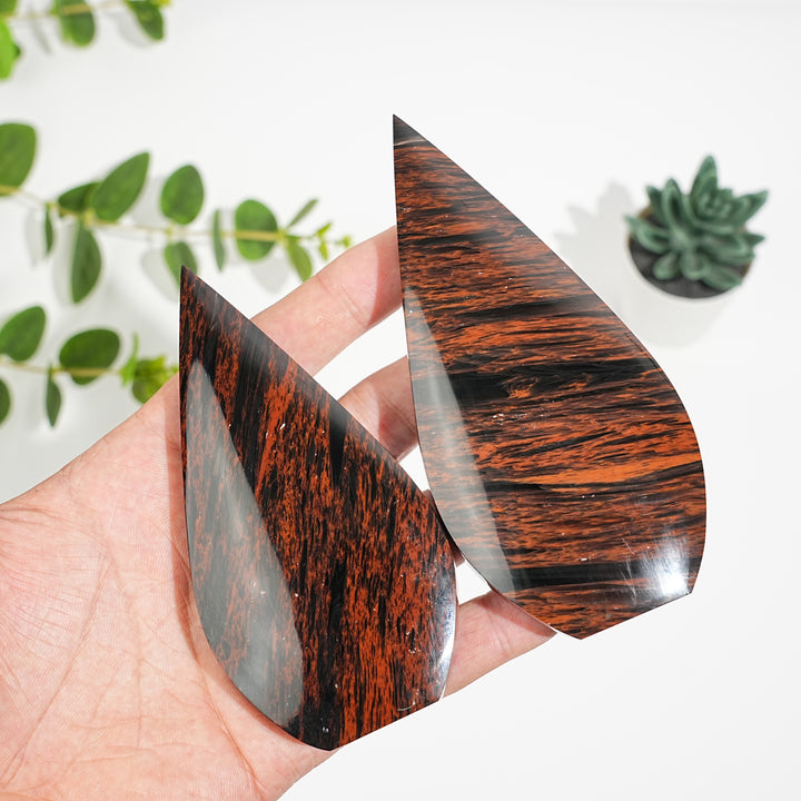 Natural Mahogany Obsidian Teardrop