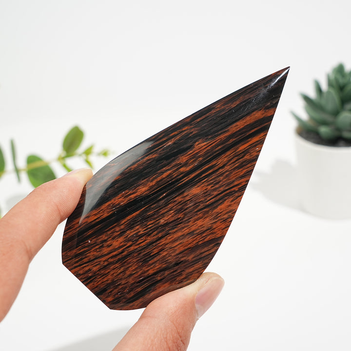 Natural Mahogany Obsidian Teardrop