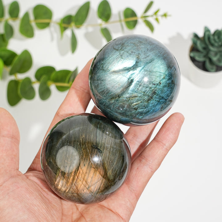 Natural Crystal Labradorite Sphere