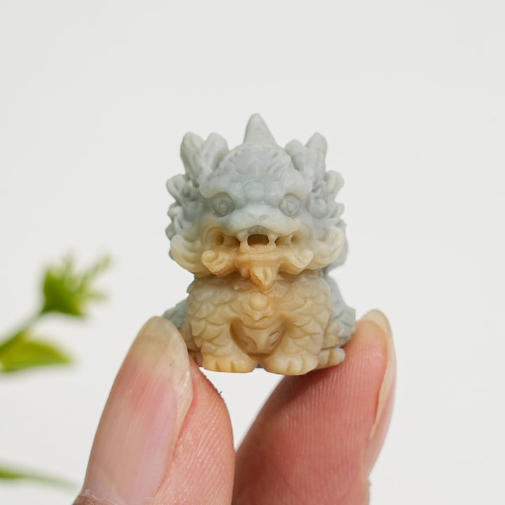 Natural Crystal Cute Alashan Agate Qilin