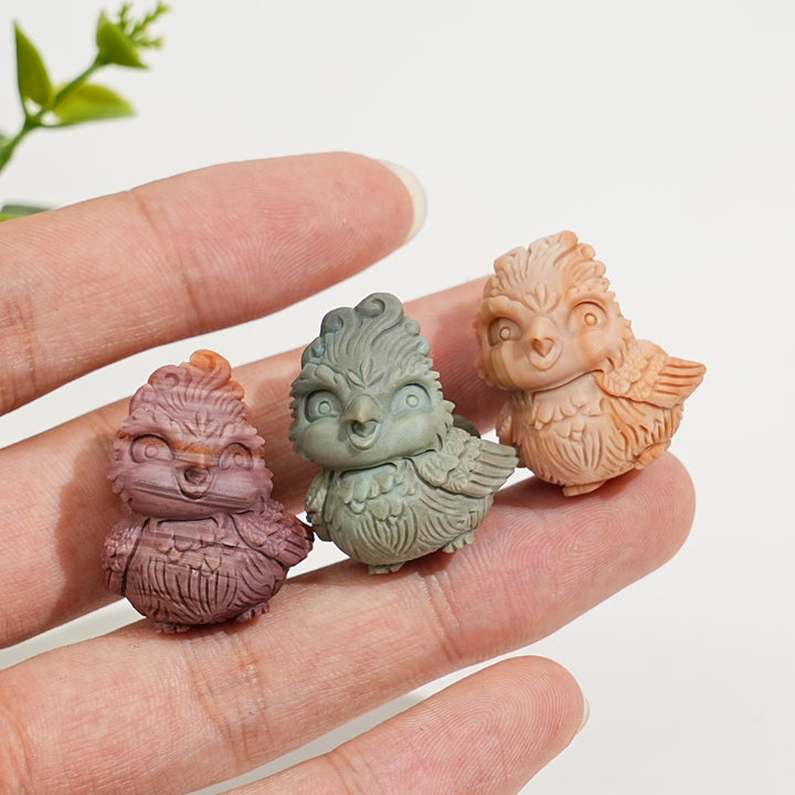 Natural Crystal Alashan Agate Cute Phoenix