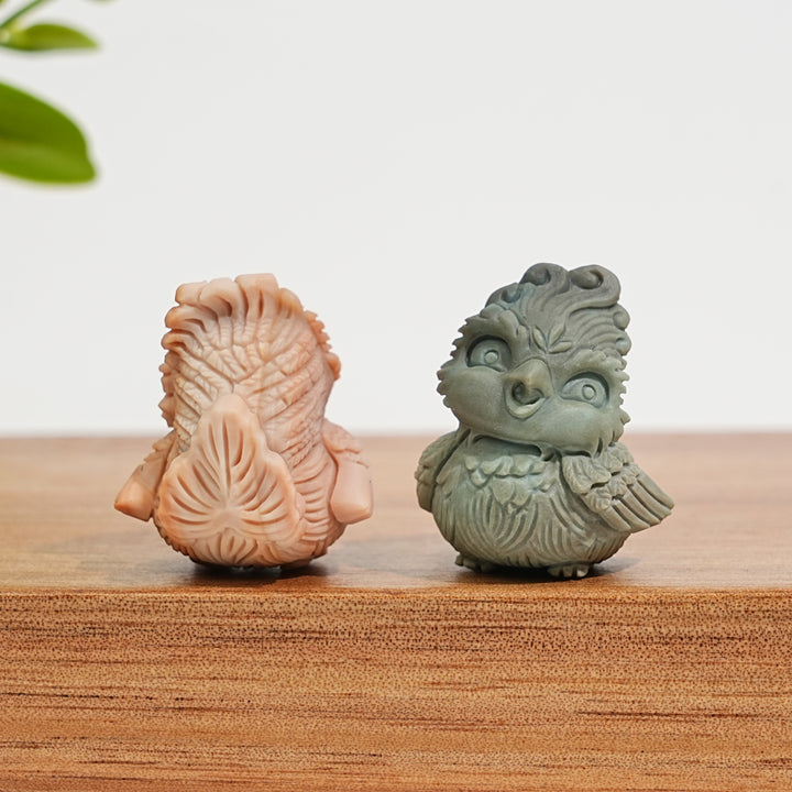 Natural Crystal Alashan Agate Cute Phoenix
