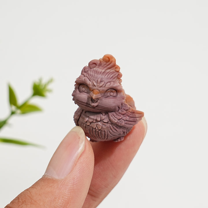 Natural Crystal Alashan Agate Cute Phoenix