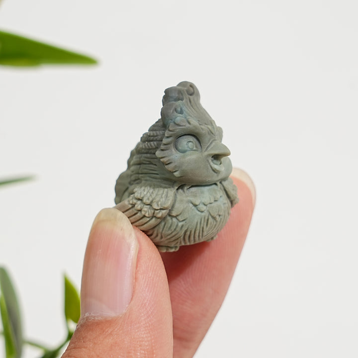Natural Crystal Alashan Agate Cute Phoenix