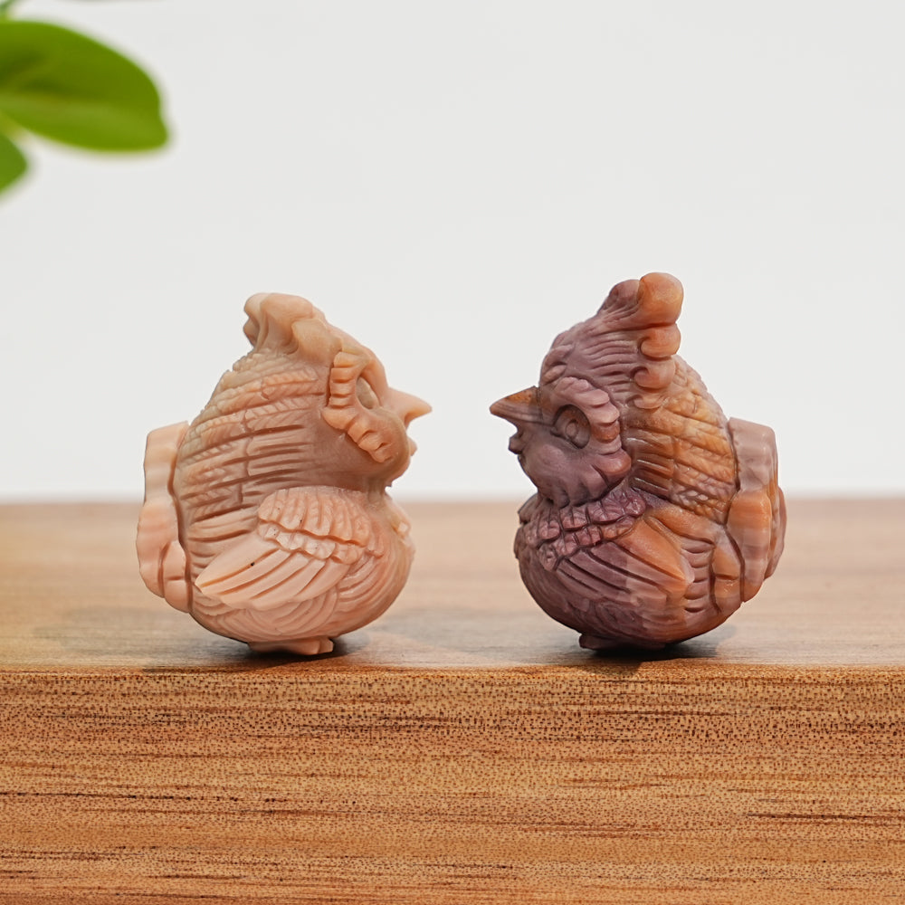 Natural Crystal Alashan Agate Cute Phoenix