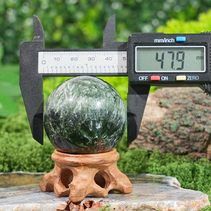Natural Crystal Top Seraphinite Sphere