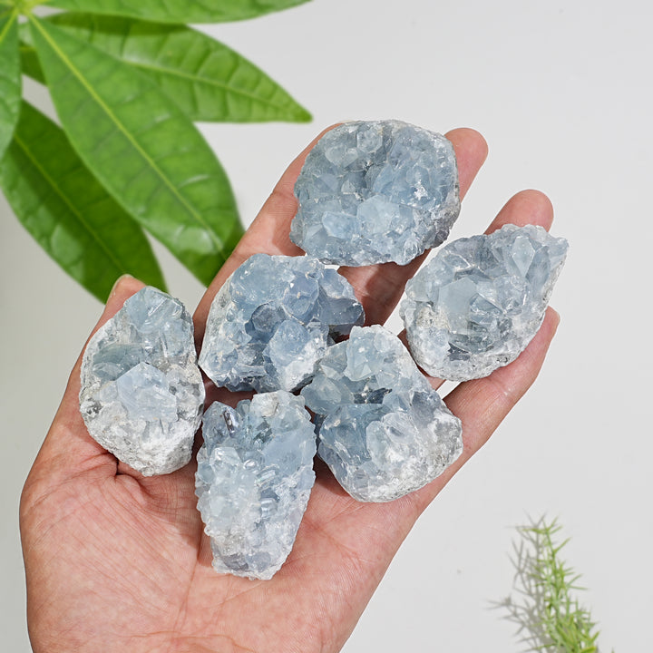 Natural Celestite Raw Crystal Cluster