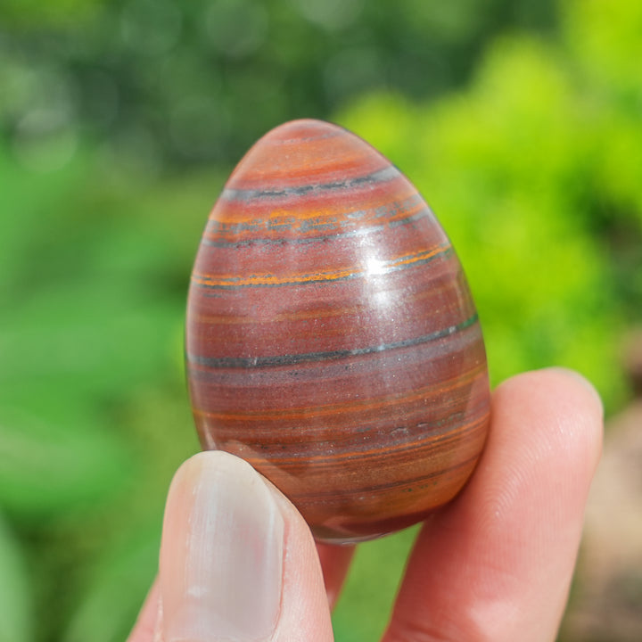 Natural Tiger Eye Hematite Egg