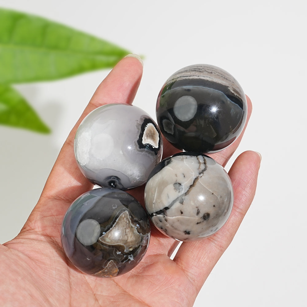 Natural Volcanic Agate Sphere
