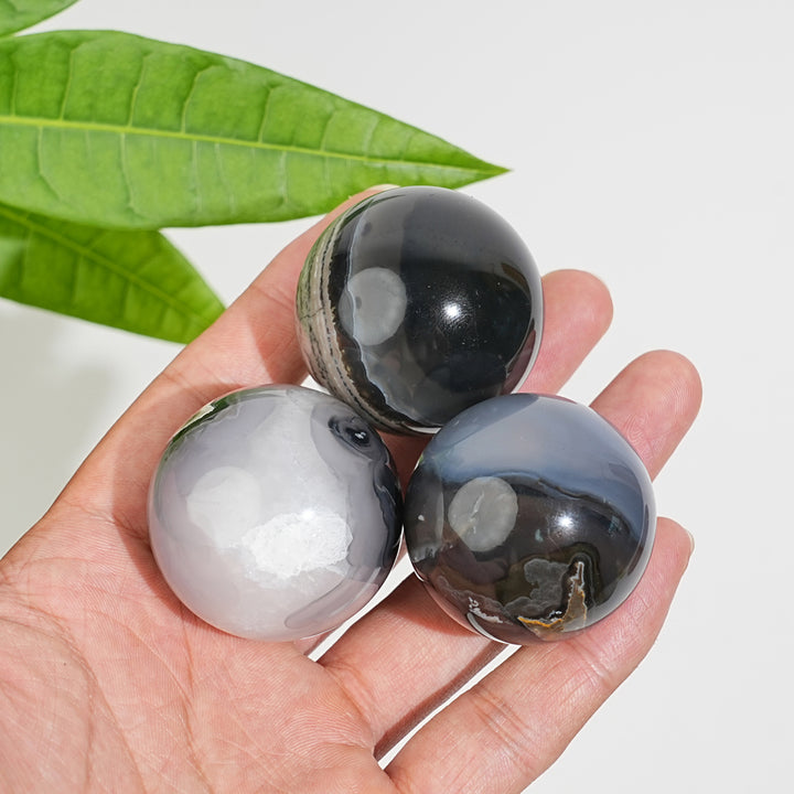 Natural Volcanic Agate Sphere
