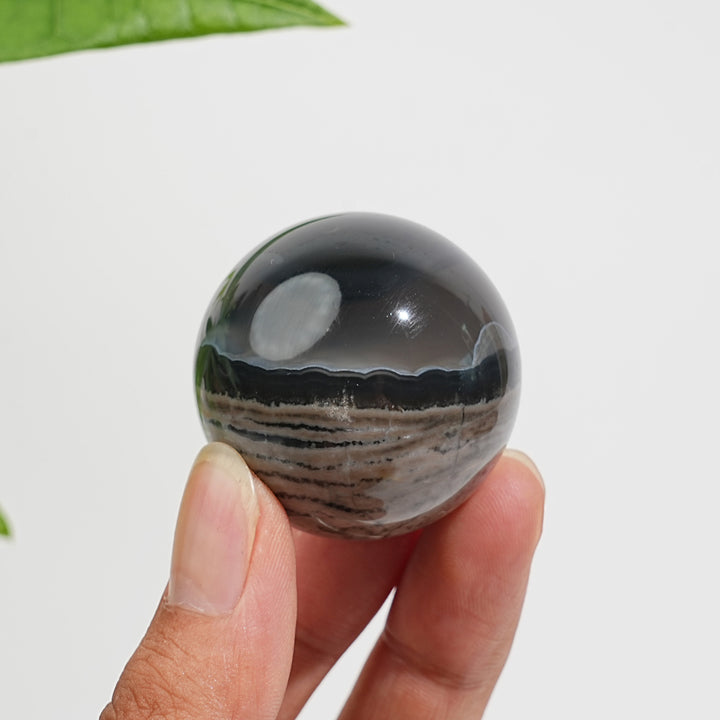 Natural Volcanic Agate Sphere