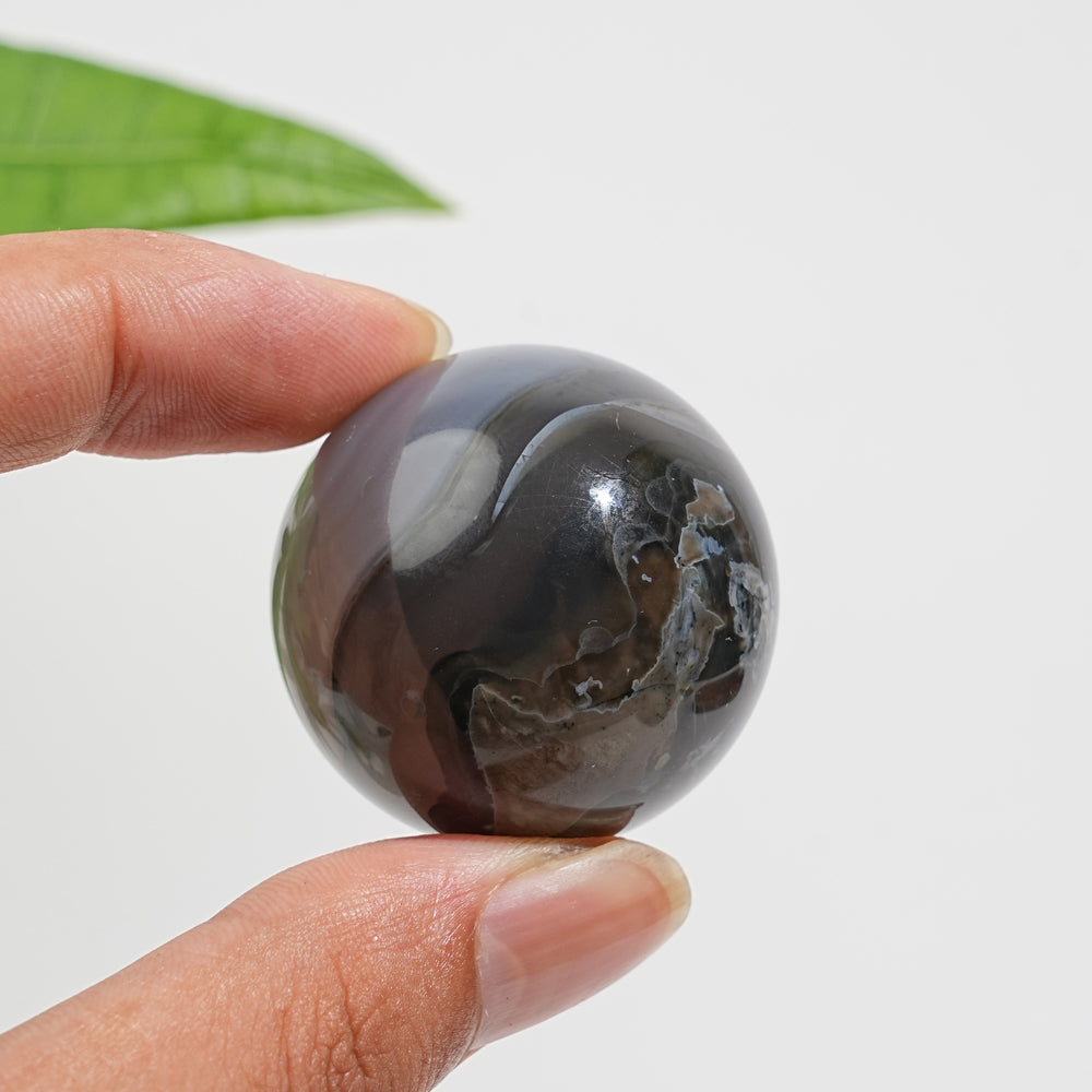 Natural Volcanic Agate Sphere