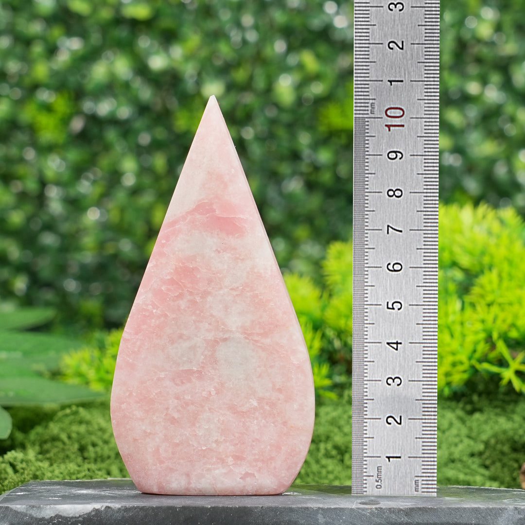 Natural Crystal Pink Opal Teardrop