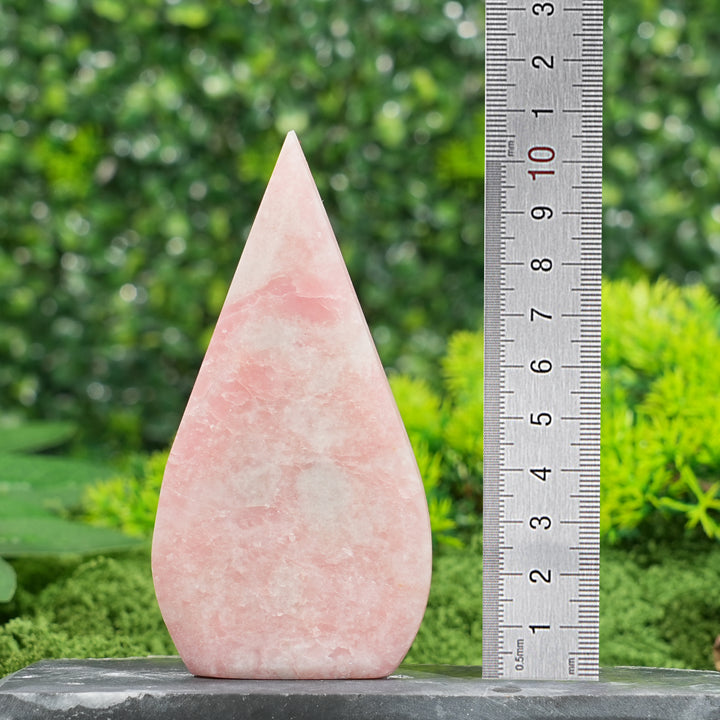 Natural Crystal Pink Opal Teardrop