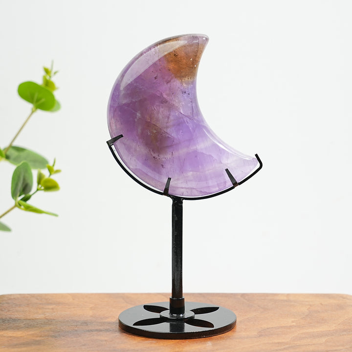 Unique,Natural Ametrine Crystal Carving Moon