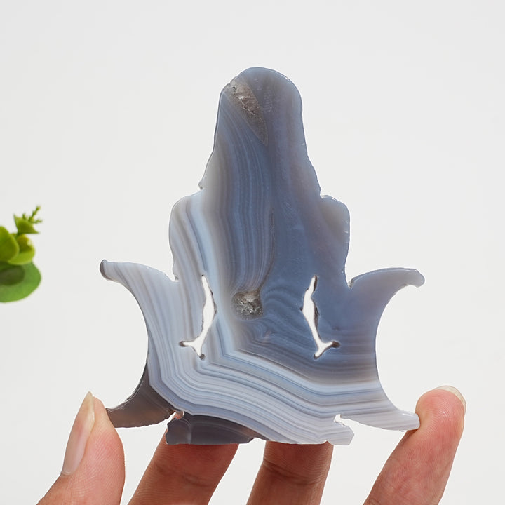 Unique,Natural Crystal Carving Triple Moon Goddess