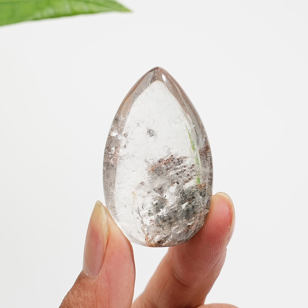 Unique,Natural Crystal Garden Quartz Teardrop