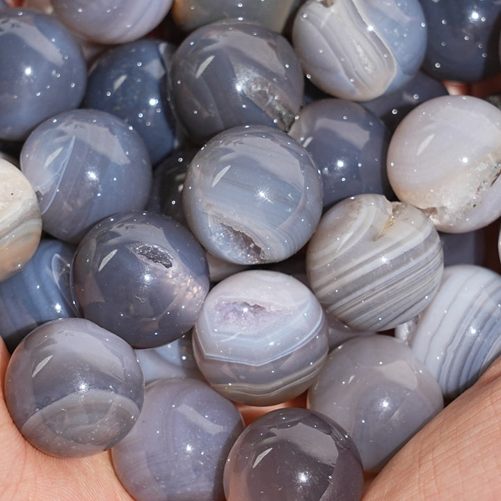 Natural Crystal Agate Mini Sphere