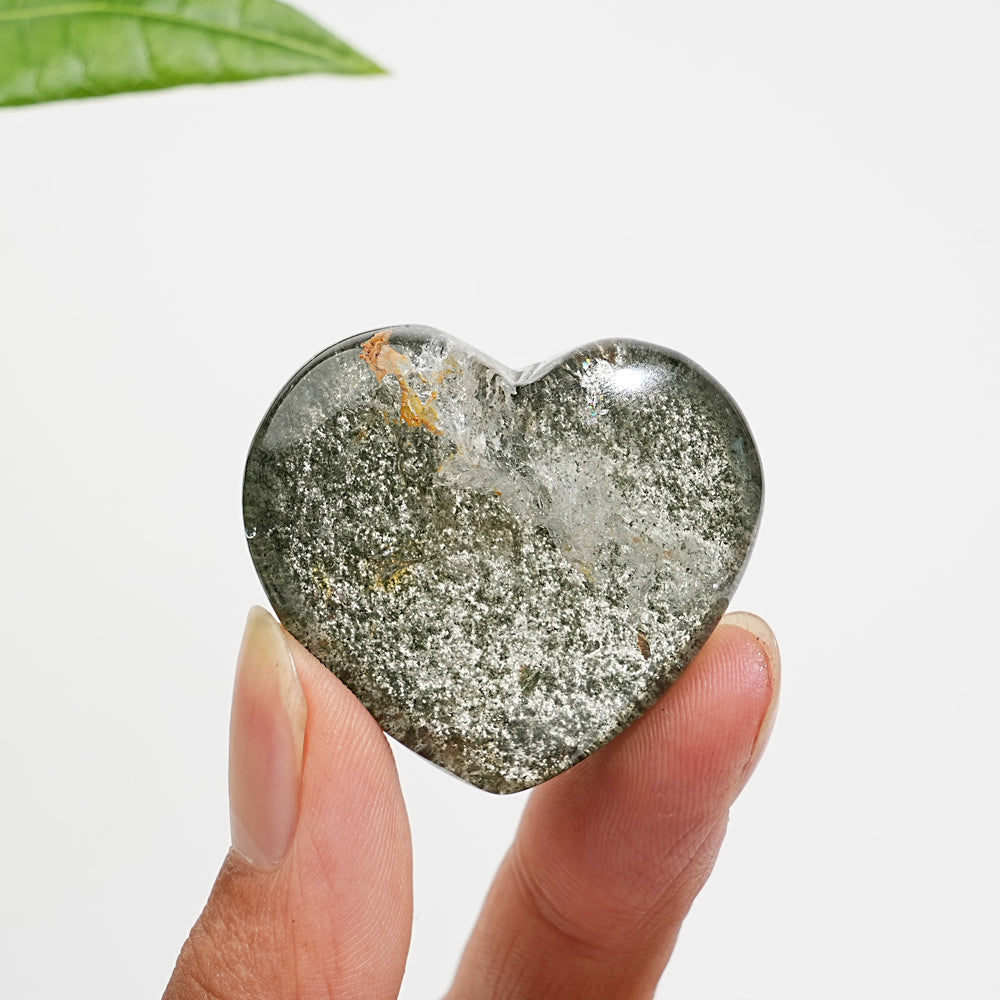 Unique,Natural Crystal Garden Quartz Heart