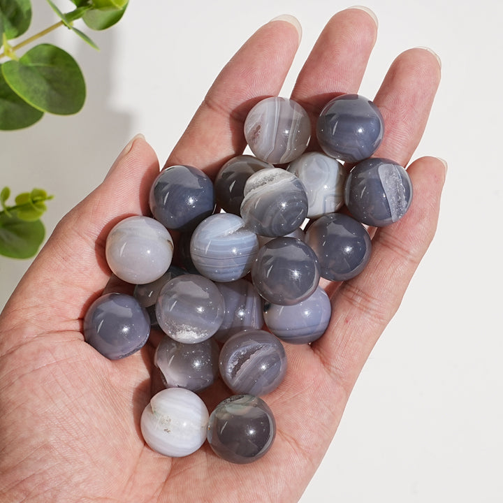 Natural Crystal Agate Mini Sphere