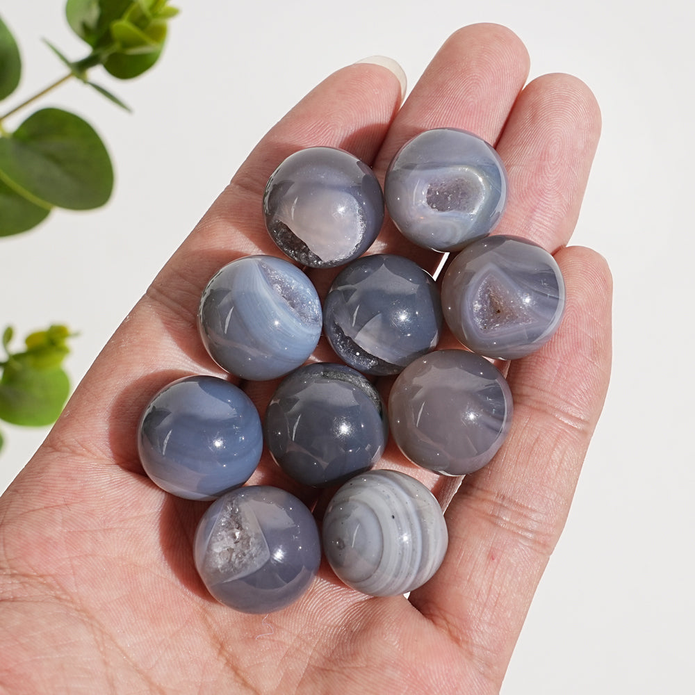 Natural Crystal Agate Mini Sphere