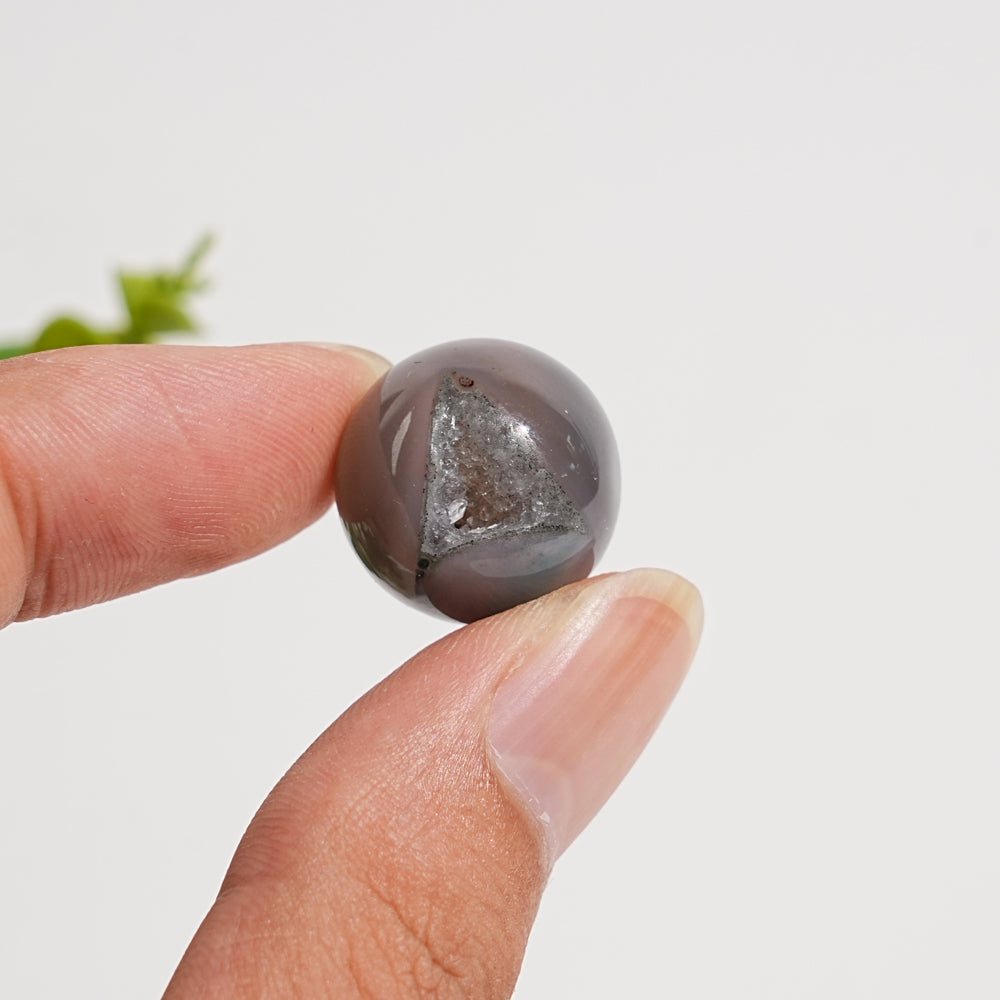Natural Crystal Agate Mini Sphere